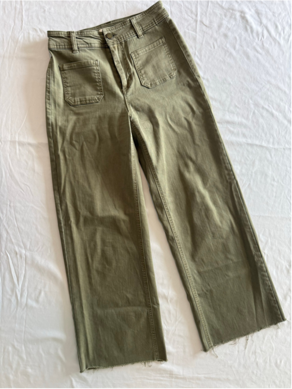 Women's Oat New York Olive Cropped Jeans Size 2 /26